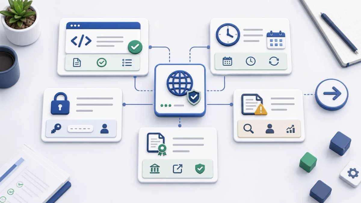 Preparation workspace with endpoint, response behavior, CRON-style cadence, Basic Auth decision, logs and failure owner, and official pricing source.